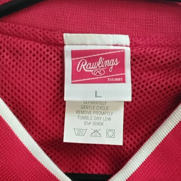 Rawlings Long Sleeve Pullover Nylon Watwerproof Baseball Shirt!! - Picture 3 of 3